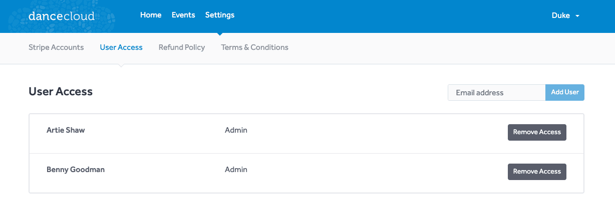 User Access